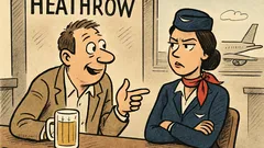 Vic: Muškarac sjedi u baru Heathrowa