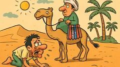 Vic: Čovjek puže pustinjom kad ugleda devu