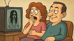 Vic: Muž i žena gledaju horor film