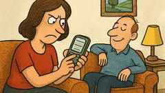 Vic: Žena uzela mužev mobitel…