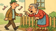 Vic: Prolazi čovjek kraj bakinog vrta...