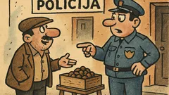 Vic: Haso ispred postaje prodaje koštice